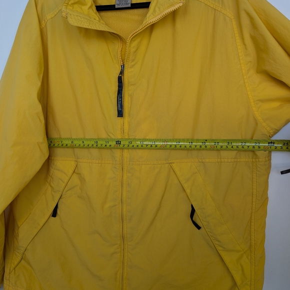 LL Bean Fisherman Mesh Lined Windbreaker Jacket Sz L Cinchable Men's Outdoor Y2K - Picture 13 of 16